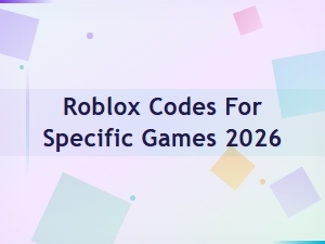 Roblox Game Codes for Specific Games 2026 - Updated List